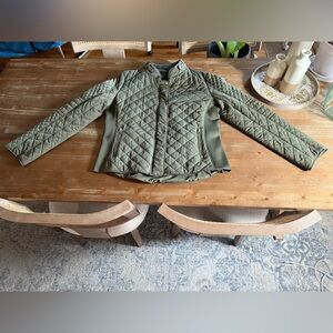 New York & Company Green Quilted Women’s Jacket